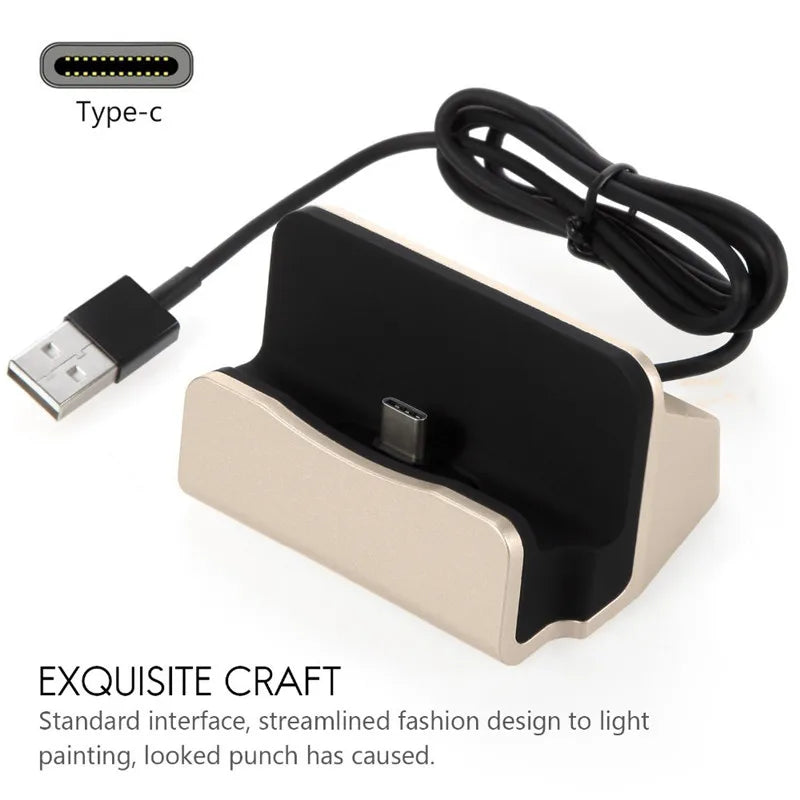 Carregador de mesa de carregamento rápido para Samsung Galaxy A52 A72 A51 A10 A20 A20E A40 A40s A50 A60 A70 A80 A90 M20 M40 Suporte de dock para telefone