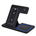 30W LED Wireless Charger 3 in 1 Foldable Charging Station For iPhone 16 15 14 13 12 For IWatch 9 8 7 6 5 4 For Airpods Pro
