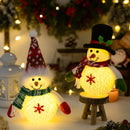 Boneco de Neve Natalino Decorativo com LED - Brilhante e Flocos de Neve Luminosos