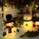 Boneco de Neve Natalino Decorativo com LED - Brilhante e Flocos de Neve Luminosos