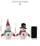 Boneco de Neve Natalino Decorativo com LED - Brilhante e Flocos de Neve Luminosos