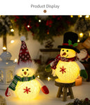 Boneco de Neve Natalino Decorativo com LED - Brilhante e Flocos de Neve Luminosos