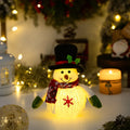 Boneco de Neve Natalino Decorativo com LED - Brilhante e Flocos de Neve Luminosos