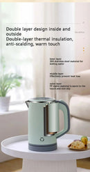 Chaleira Elétrica Portátil 0,8L Inox para Viagem e Escritório