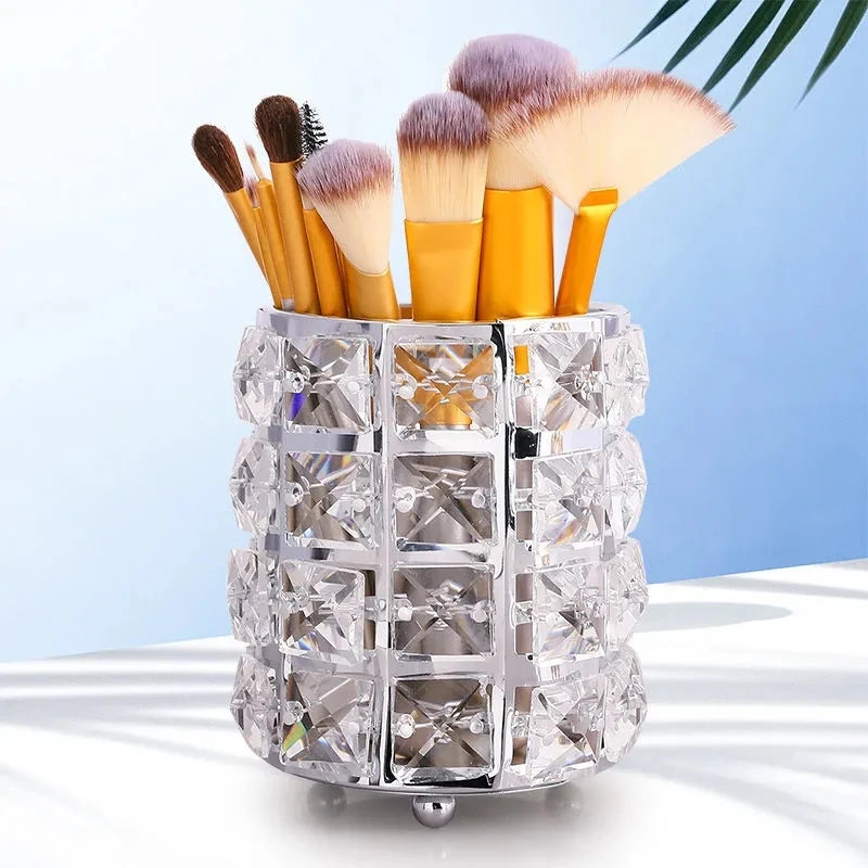 Crystal Tissue Box Nordic Fashionable Office Table Napkins Storage Box Bar Gold Diamond Holder Living Room Bedroom Decor Gift