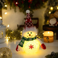 Boneco de Neve Natalino Decorativo com LED - Brilhante e Flocos de Neve Luminosos