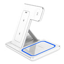 30W LED Wireless Charger 3 in 1 Foldable Charging Station For iPhone 16 15 14 13 12 For IWatch 9 8 7 6 5 4 For Airpods Pro